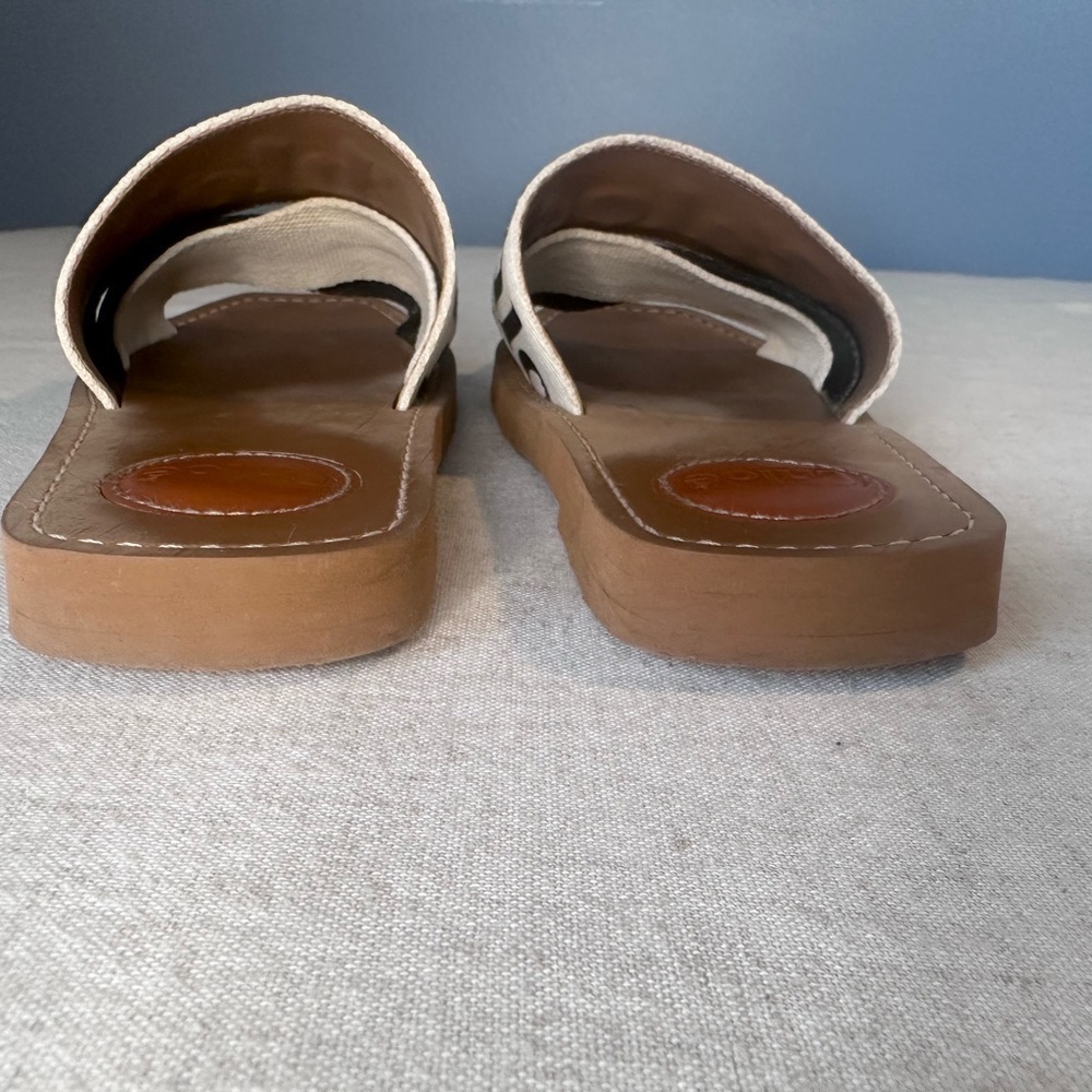 Chloe Black and White Sandals - Picture 12 of 13